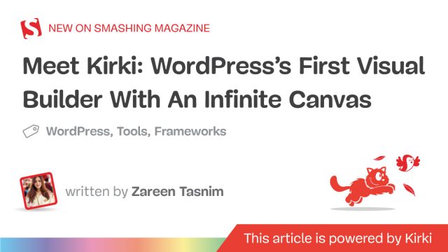 Revolutionizing Web Design: Kirki’s Infinite Canvas for WordPress